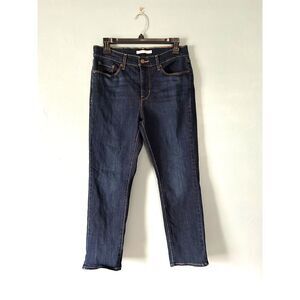 Levi Strauss & Company Levis dark wash jeans classic straight size 8 inseam 27"